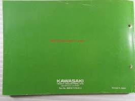 Kawasaki KDX175-B, For European Market, motorcycle Parts Catalog - varaosaluettelo