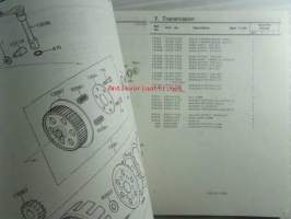 Kawasaki KX125-A series KX125A7, For European Market, motorcycle Parts Catalog - varaosaluettelo