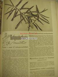 Kotiliesi 1942 nr 16 Elokuu kansi Martta Wendelin Kannaksen emännän haastattelu: Oili Nikkanen . Sotasokean vaimo Maija Kotilainen. Maalaistalon pohjapiirros.