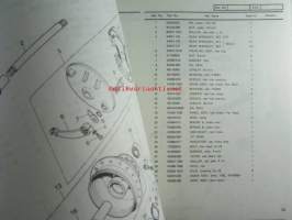 Kawasaki KE125-A7, For European Market, motorcycle Parts Catalog - varaosaluettelo