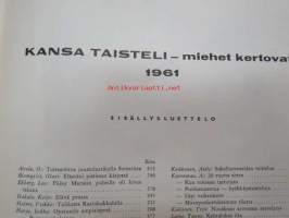 Kansa Taisteli 1961 nr 12 sis. seur. artikkelit; Marjatta Tuomola - Erään joulun muisto, K.U. Lindqvist - Hankoa valtaamassa 20 vuotta sitten, Toivo Lipponen -