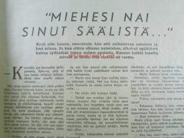 Viikonloppu 1954 nr 45, sis. mm. seur. artikkelit / kuvat / mainokset; Vapautettu kuoleman jälkeen, Laulajattaren ohdakkeinen tie kuuluisuuteen, Hänen