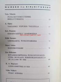 Kansa Taisteli 1962 nr 3, Valo Nihtilä - Puolueettomuutemme edellytyksistä, A. Ojala - Vastaisku Viipurin valleilla, Sulo Pasanen - Kaksintaistelu Saarimäessä,