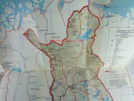 Finland travel map and quide - Suomen matkailukartta (sisäiset lentoyhteydet), katso kuvista sisältö tarkemmin