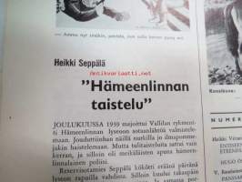 Kansa Taisteli 1962 nr 9 sis. seur. artikkelit; Heikki Virtanen - Entiseen malliin joukkueittain eteenpäin, Hugo Österman, V. Rautiainen - Panssarien