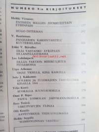 Kansa Taisteli 1962 nr 9 sis. seur. artikkelit; Heikki Virtanen - Entiseen malliin joukkueittain eteenpäin, Hugo Österman, V. Rautiainen - Panssarien