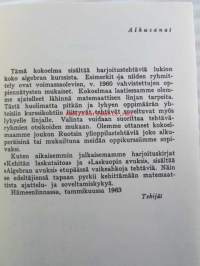Algebran avuksi - Lukioluokkien harjoitustehtäviä