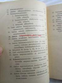 Metsästystä sekä eläin- ja luonnonsuojelua koskevat lait ja asetukset - pieni lakisarja No 52 1947