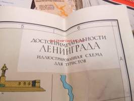 Leningrad -turistikartta, venäjänkielinen