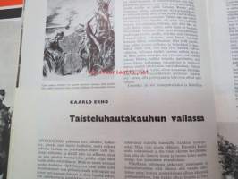 Kansa Taisteli 1963 nr 1 sis. seur. artikkelit; A. Kurenmaa - Puolustusvalmiutemme on turvattava, K.A. Järventaus - Tuokiokuvia talvisodan Viipurista, Kalle Krappe
