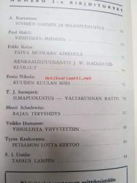 Kansa Taisteli 1963 nr 3 sis. seur. artikkelit; A Kurenmaa - Suomen nainen ja maanpuolustus, Paul Hakli - Viimeiseen mieheen, Erkki Kaita - Päivä Muolaan