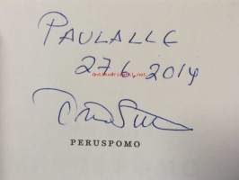 Peruspomo. Timo Soinin omisteella ja nimikirjoituksella.