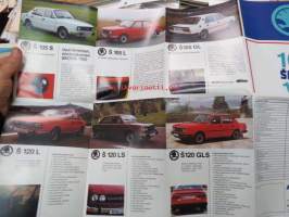 Skoda 105 S, 105 L, 120 L, 120 SL -myyntiesite / sales brochure