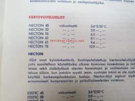 Esso teollisuusvoiteluaineet - öljyt &amp; rasvat, perusteellinen selvitys ominaisuuksista ja käyttötarkoituksista - käsikirja