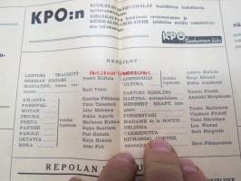 Kokkolan maakuntateatteri 1958-1959 Talo Montevideossa (Das Haus in Montevideo) -näytelmän käsiohjelma