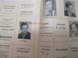 Kokkolan maakuntateatteri 1958-1959 Talo Montevideossa (Das Haus in Montevideo) -näytelmän käsiohjelma