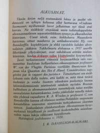 Ahvenanmaan asia vv. 1914-1920