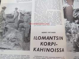 Kansa Taisteli 1965 nr 7 sis. seur. artikkelit; U. Viska - Rannikkoiskukomppania Hangon lohkolla, Aino Lemaitre - Sairasjunan päiviä ja öitä, Matti Haussila -