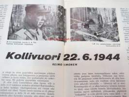 Kansa Taisteli 1965 nr 8 sis. seur. artikkelit; Reino Helin - Kenttäpostia, E.I. Uotila - Kaverukset, Antero Vuorio - Jaurun Karhu ja &quot;vanha eversti&quot;, P.A. Oksanen