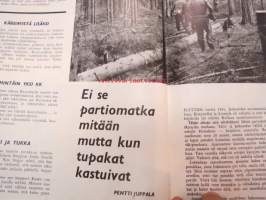 Kansa Taisteli 1965 nr 8 sis. seur. artikkelit; Reino Helin - Kenttäpostia, E.I. Uotila - Kaverukset, Antero Vuorio - Jaurun Karhu ja &quot;vanha eversti&quot;, P.A. Oksanen