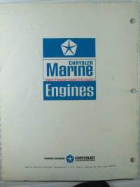 Chrysler Marine engine, Chrysler 225, Operating Manual (part no 81-770-9551R) - Käyttöohjekirja, katso kuvista sisältö tarkemmin.