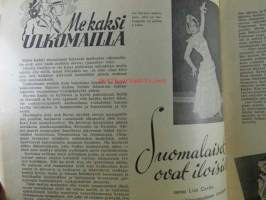 Eeva 1947 nr 4 huhtikuu, sis. mm. seur. artikkelit / kuvat / mainokset; Kannessa Eeva-Kaarina Volanen, Malabarin rannikolla, Kuukauden paras elokuva, Aistikasta