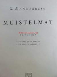 Suomen Marsalkan muistelmat, G. Mannerheimin muistelmien I-II, 260 kuvaa, 30 karttaa, 1 karttaliite ja henkilöhakemisto.