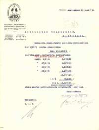 Aitta Oy Helsinki 1934  - firmalomake