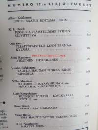 Kansa Taisteli 1966 nr 12 sis. seur. artikkelit; Albert Kokkonen - Joulu saapui rintamallekin, K.L. Oesch - Puolustaisteluidemme syiden selvittelyä, Olli Kestilä