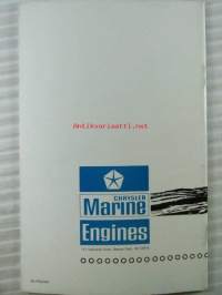 Chrysler V-8 Marine engine, Operating Manual - Käyttöohjekirja, katso kuvista sisältö tarkemmin.