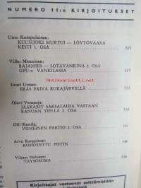 Kansa Taisteli 1966 nr 11 sis. seur. artikkelit; Uuno Kumpulainen - Kuusijoki murtui - Löytövaara kesti 1. osa, Vilho Manninen Rajamies - Sotavankina 3. osa GPU:n