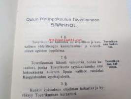 Oulun Kauppakoulun Toverikunnan säännöt