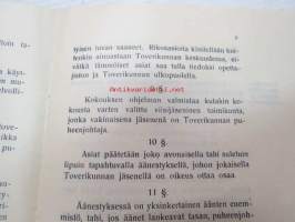 Oulun Kauppakoulun Toverikunnan säännöt
