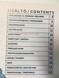 Pori Jazz 87 ohjelma, programme. Rytmi