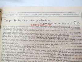 Polak &amp; Schwarz 1939 hajusteitten, kemikaalien, esanssien yms. tukkumyyjä -tuoteluettelo