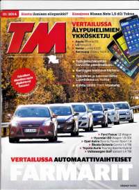Tekniikan Maailma 1/2014.  Älypuhelimien ykkösketju.  Automaattivaihteiset farmarit.
