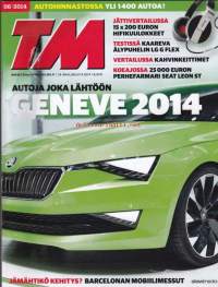 Tekniikan Maailma 6/2014. Geneve 2014. 15x 200 euron Hifikuulokkeet. Kahvinkeittimet. LG G Flex.  Seat Leon St.