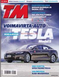 Tekniikan Maailma 13/2014. Parivertailussa Nissan Qashqai ja Skoda Yeti.  Koeajossa voimavirta-auto TESLA Model S.  Neljän polttimen kaasugrillit.