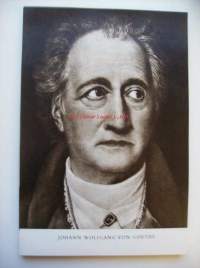 Johann Wolfgang von Goethe  -  syväpaino kirjailijakuva 29x20 cm, kuvan takana tietoja kirjailijasta sekä tuotannosta