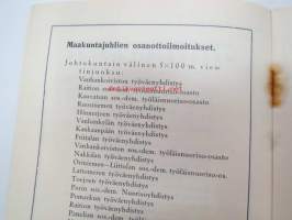 Satakunnan työväen II Maakuntajuhlat Porissa 17-18.6.1933 -juhlaopas