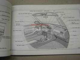 Toyota Camry owner´s manual -käyttöohjekirja englanniksi