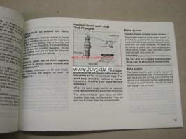 Toyota Camry owner´s manual -käyttöohjekirja englanniksi