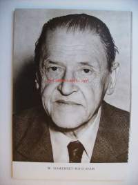 W. Somerset Maugham  -  syväpaino kirjailijakuva 29x20 cm, kuvan takana tietoja kirjailijasta sekä tuotannosta