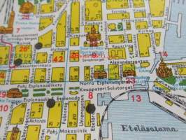 Welcome to Helsinki -  map 1962/ Helsingin Osakepankki