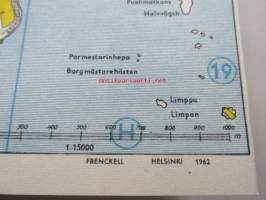 Welcome to Helsinki -  map 1962/ Helsingin Osakepankki