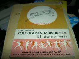 Koululaisen muistikirja 1963-1964