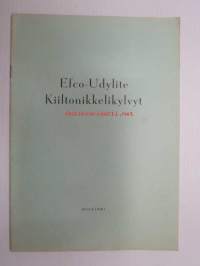 Efco-Udylite Kiiltonikkelikylvyt -galvanointi, metallin pinnoittaminen