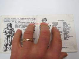 G.I. Joe - Official Training Guide to prepare G.I. Joe to combat -varusteluettelo