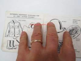 G.I. Joe - Official Training Guide to prepare G.I. Joe to combat -varusteluettelo