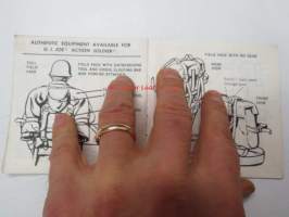 G.I. Joe - Official Training Guide to prepare G.I. Joe to combat -varusteluettelo